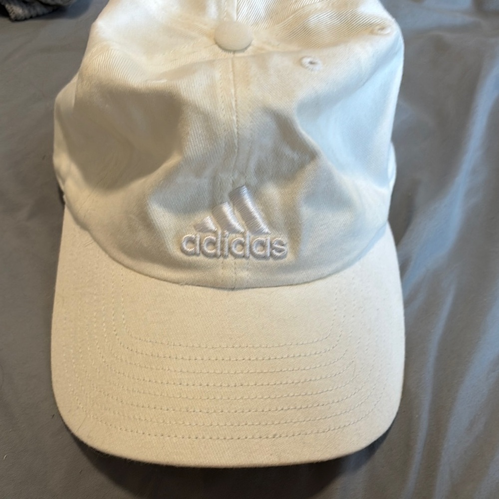 Adidas White Cap